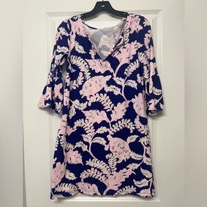 Lilly Pulitzer tosha cotton jersey Bell Sleeve Sundress size small